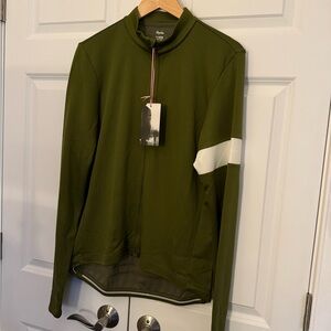 Rapha Olive Green Cycling Jacket Jersey XL with White Detail - New with Tags